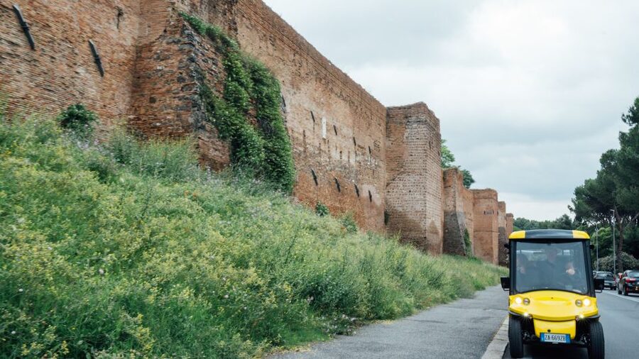 Rome: Appian Way Golf Cart Tour with Roman Catacombs Entry - Circus Maximus and the first view of ancient Rome