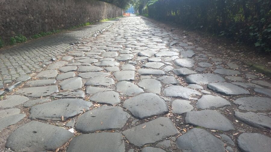 Rome: Appian Way Golf Cart Tour with Roman Catacombs Entry - The Baths of Caracalla from the cart route