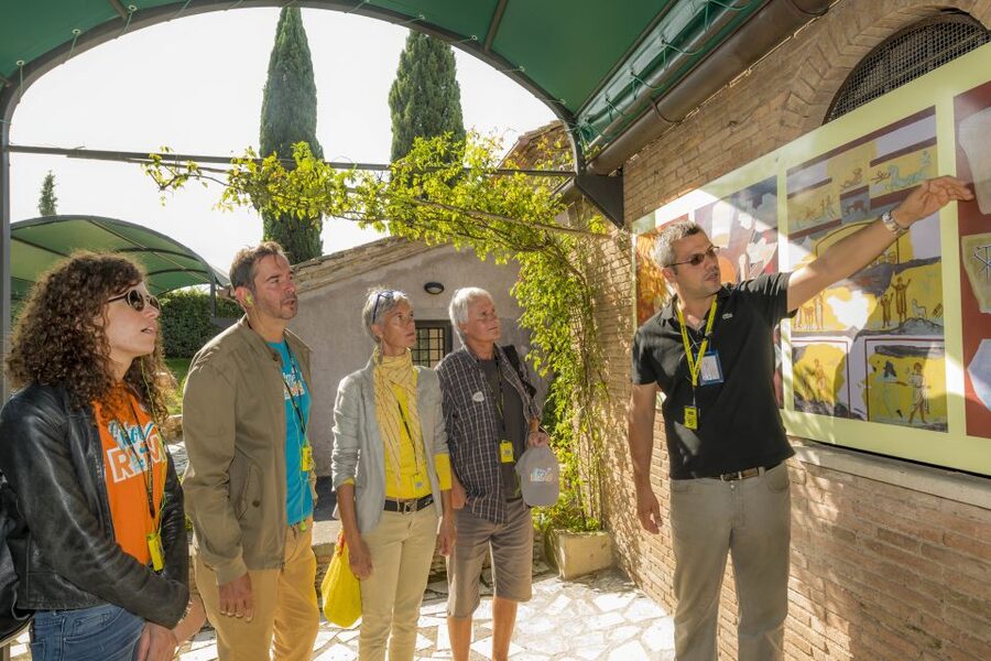 Rome: Catacomb of St. Callixtus and Appian Way Guided Tour - Transport, timing, and group size