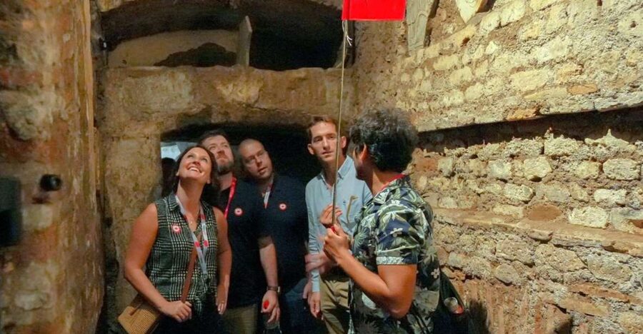 Rome: Catacombs and Capuchin Crypt Guided Tour with Transfer - The Appian Way and Aurelian Walls from the vehicle