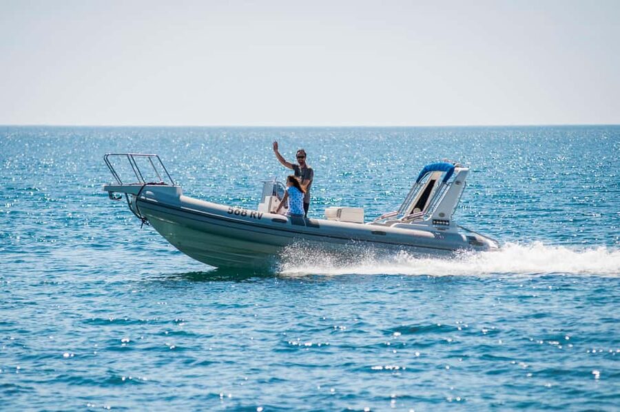 Rovinj: Red Island and Pirate Cave speedboat tour - Key points at a glance