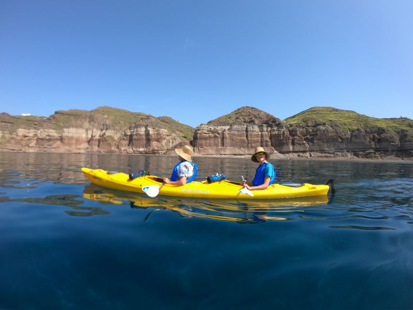 Santorini: Sea Caves Kayak Trip with Snorkeling and Picnic - Why Santorini’s south coast is best seen from a kayak