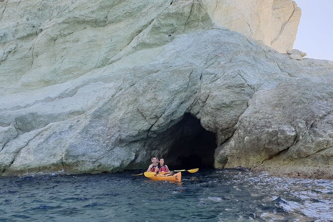 Santorini Sea Kayak - South Discovery, Small Group incl. Sea Caves and picnic - Santorini’s south coast from a kayak