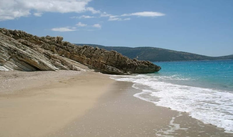 Sarandë: Boat Tour at Kroreza & Hidden Caves with Snorkeling - Krorezë Beach and the long final break