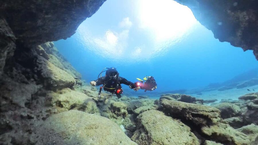 Scuba Diving - Tunnels & Caves - Cape Greco - private guided - What you might see beneath Cape Greco