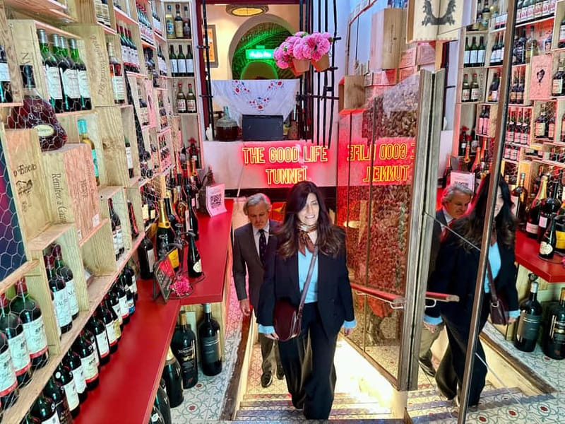 Secret Cave Wine & Tasting Experience in the Heart of Madrid - Entering the old cellar near Plaza Mayor