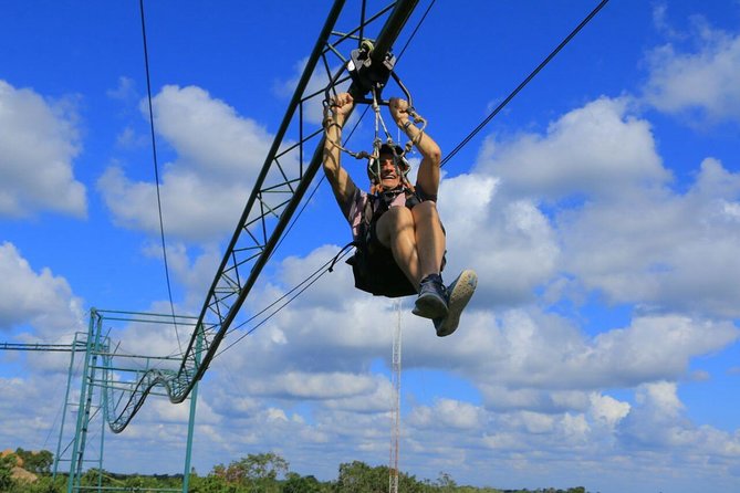Selvatica Park Ziplines, Cenote, and ATV Tour From Cancun and Riviera Maya - Skywalks, bungee swings, and a parachute-style jump