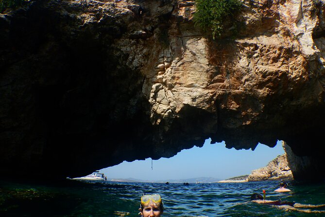 Semi-private Antiparos & Caves Blue Lagoon OR Rina Cave & Small Cyclades - Snacks, wine, and the lunch question