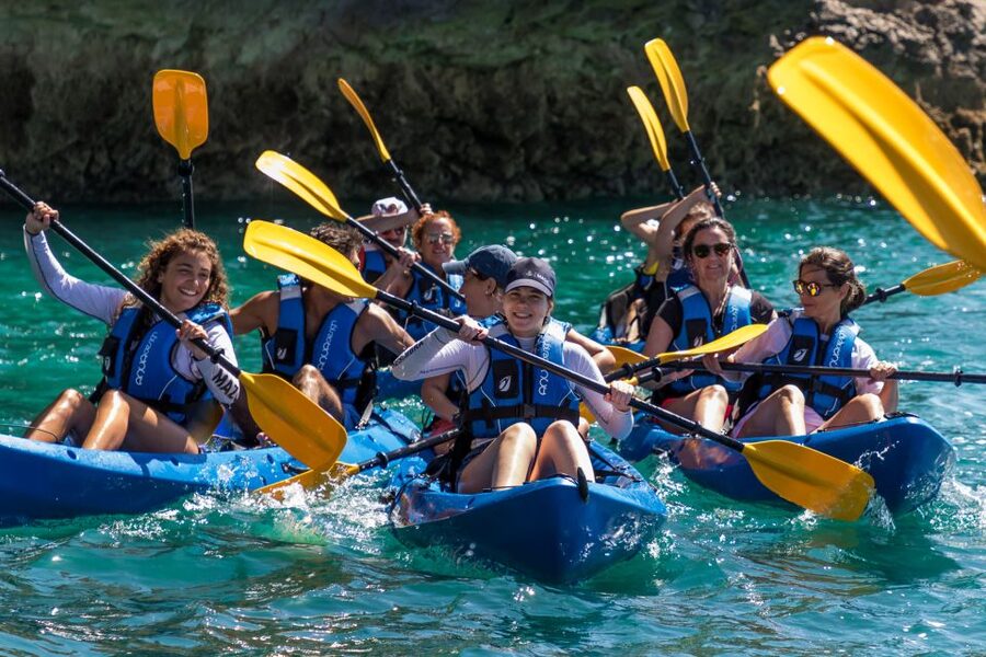 Sesimbra: Arrabida Natural Park & Caves Guided Kayaking Tour - From Sesimbra harbor to the Arrábida cliffs
