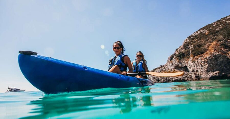 Sesimbra: Arrabida Natural Park & Caves Guided Kayaking Tour - Sea caves, coves, and quiet water without an engine