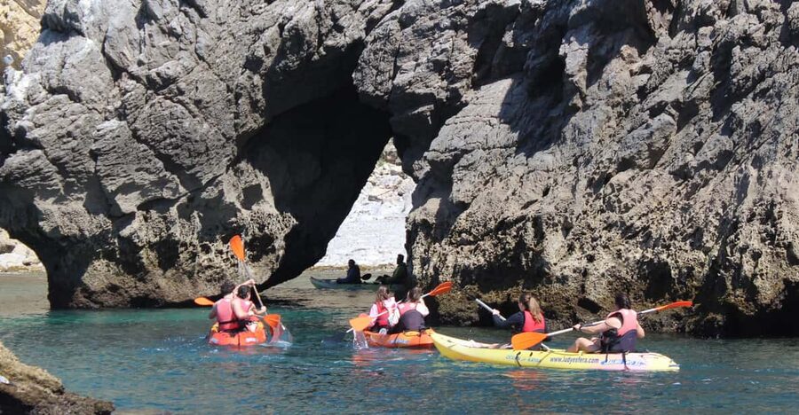 Sesimbra: Ribeiro Cavalo Beach, Caves, & Arrábida Kayak Tour - What the $44 price includes