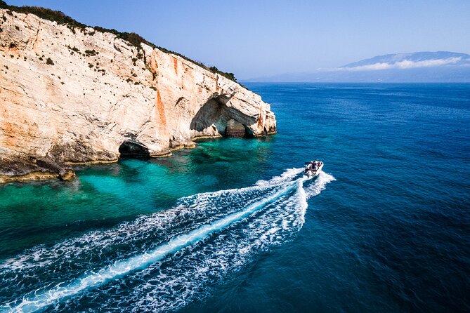 Shipwreck and Blue Caves - Private Speedboat Tour (up to 6 pax) - Xygia Beach adds sulphur water and another optional swim
