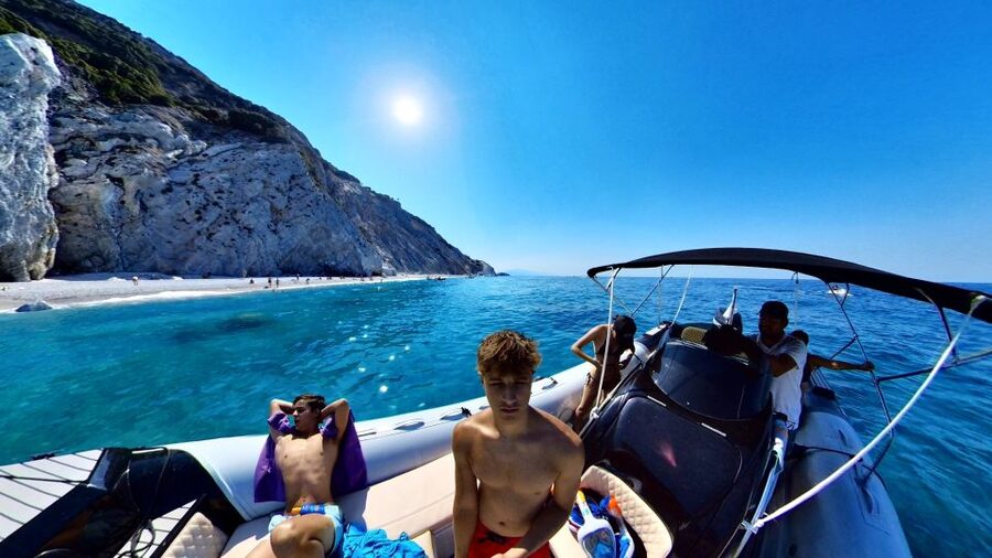 Skiathos: Private Lalaria Beach and Caves Speedboat Tour - A quieter cove, then Kastro Beach