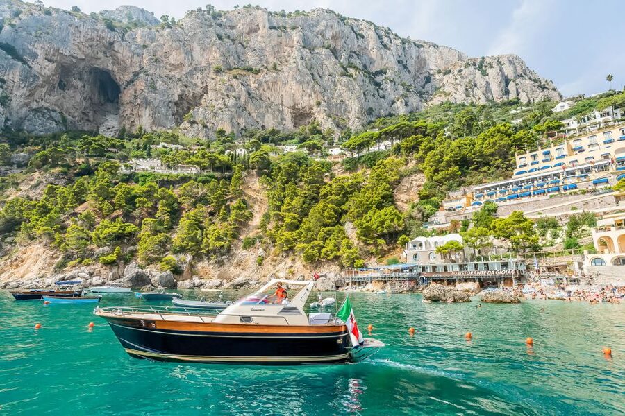 Sorrento: Exclusive Capri Boat Tour and Optional Blue Grotto - Leaving Sorrento for the Capri coastline