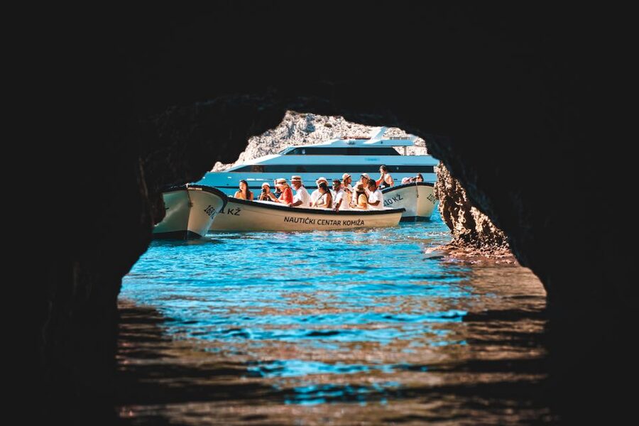 Split: Blue Cave and 5 Islands Tour - Stiniva Cove, a beautiful but compact beach stop