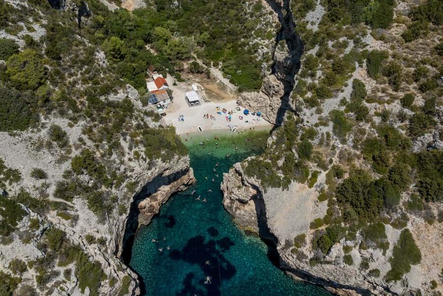 Split: Blue Cave, Vis and Hvar Small Group Speedboat Tour - Stupišće and the military past of Vis