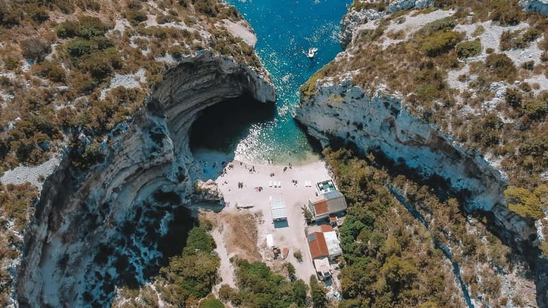 Split: Boat Tour to Blue Cave, Vis, Blue Lagoon, Hvar, Brač - Stiniva Cove and Vis shore views