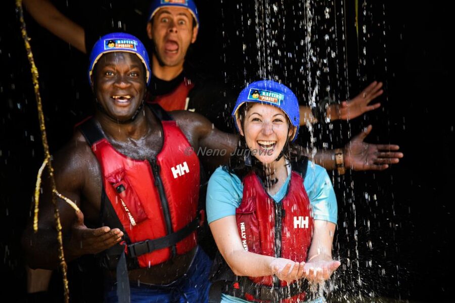 Split: Cetina River Rafting with Cliff Jumping and Cave Tour - The cave behind the waterfall