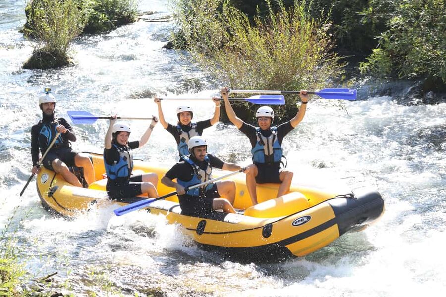 Split/Omiš: Rafting, Cliff Jumping, and Cave Tour - Getting ready for the first paddle