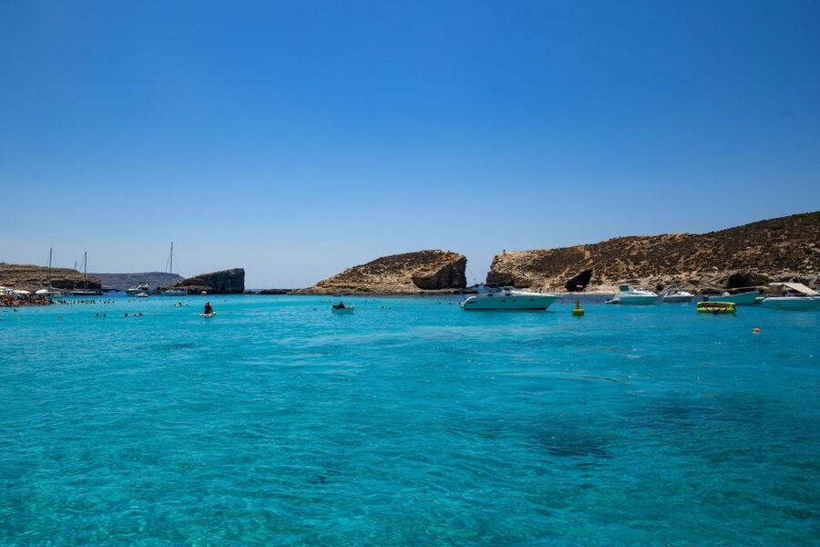 St Paul's Bay: Comino, Blue Lagoon, Gozo, & Caves Boat Tour - Blue Lagoon: beautiful water, limited time