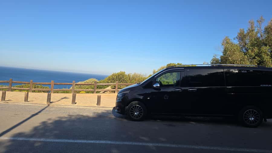Tangier: sunset, tea, camel ride, Cape Spartel and caves. - Sunset tea beside the sea