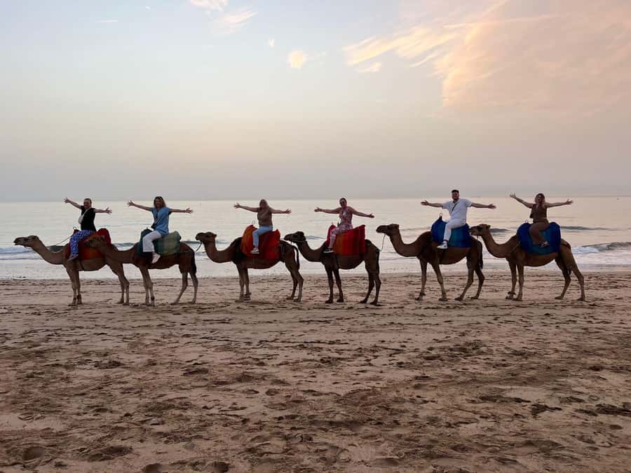 Tangier: Sunset, Tea, Sweets, Camel Ride, and Hercules Caves - Mint tea, date pastries, and Bouhindiya cafe