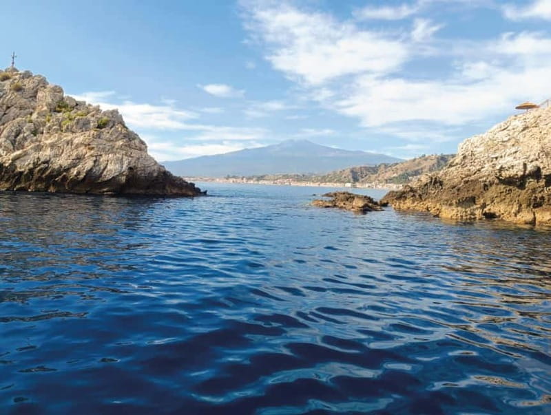 Taormina and Giardini Naxos: 2 Hour Dolphin Tour & Grotto - Isola Bella and its strip of sand