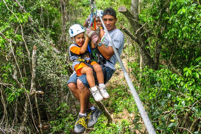 The Best Adrenaline Park! ATV´s Ziplines & Cenote swim experience from Cancun - Swimming in a limestone cenote