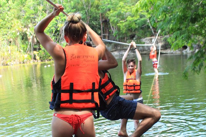 The best ATVs, zipline, cenote tour with lunch and transportation - Ziplines and horseback riding