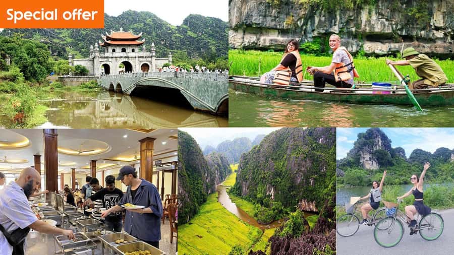 The Best Ninh Binh Tour: Hoa Lu - Trang An/TamCoc - Mua Cave - Hoa Lu and the quiet world of King Dinh Temple