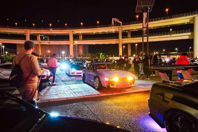 Tokyo: Legendary JDM CAR Daikoku Underground Meetup - The Tokyo night drive is part of the experience