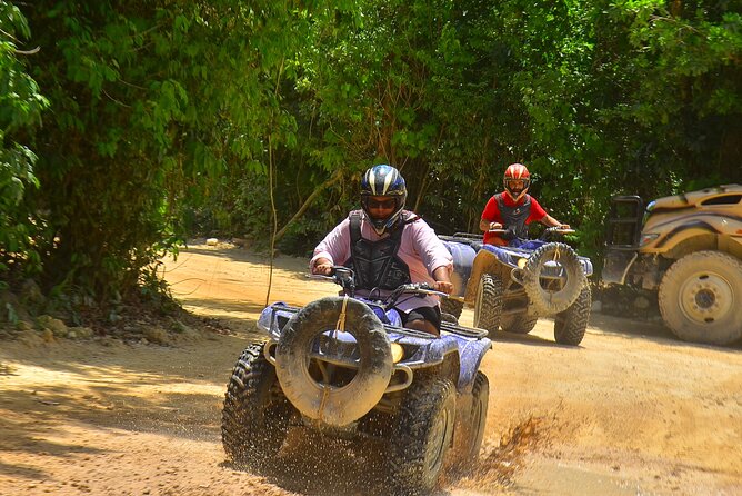 Top ATV's in Mexico includes Cenote, Ziplines, snack & transport. - What to pack for a muddy half-day