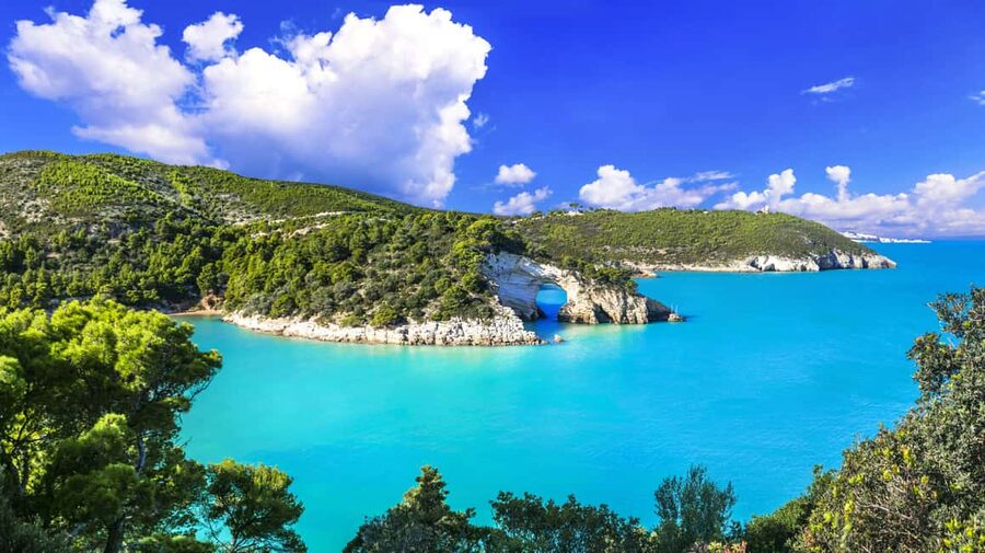 Tour of the Gargano Coast and Sea Caves - Leaving Vieste’s old port