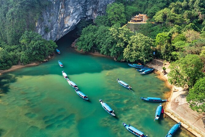 Tour Phong Nha Cave Dragon Boat Half Day - Entering Phong Nha Cave by dragon boat