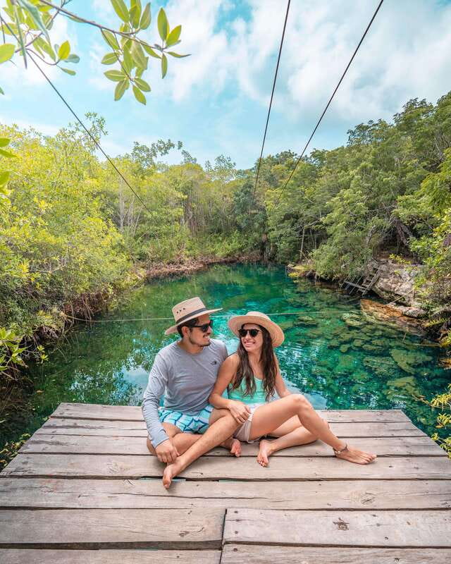 Tulum: Hidden Cenotes Bike Tour - Experience with Locals - First stop: a cave cenote with a surprising interior