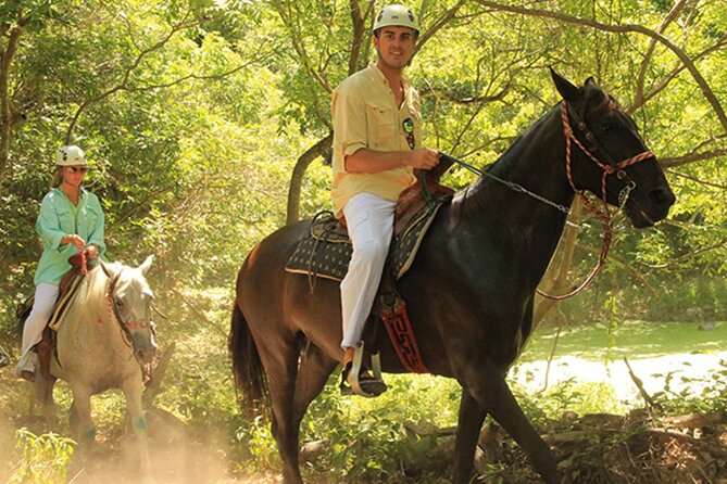 Tulum Jungle Horseback Ride + ATV + Ziplines + Cenote Combo Tour - Rappelling and a short Maya ceremony