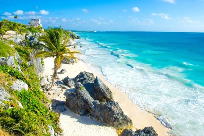 Tulum Ruins visit cenotes house turtle and Sculpture Come to Light - Ven a la Luz: 45 minutes for one famous photograph