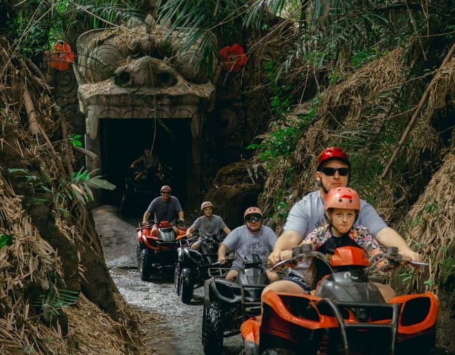 Ubud: Quad ATV Waterfalls & Barong Caves - Waterfalls and the Barong Caves