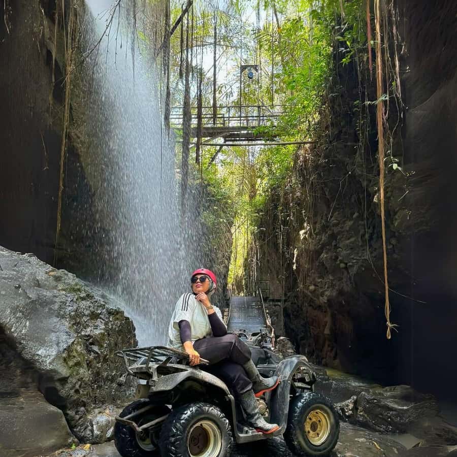Ubud: Quad ATV Waterfalls & Barong Caves - Rice fields, villages, and the rural side of Bali