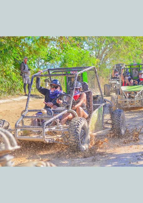 Ultimate Buggy Expedition from Punta Cana with blue cenote - Swimming in the blue cenote cave