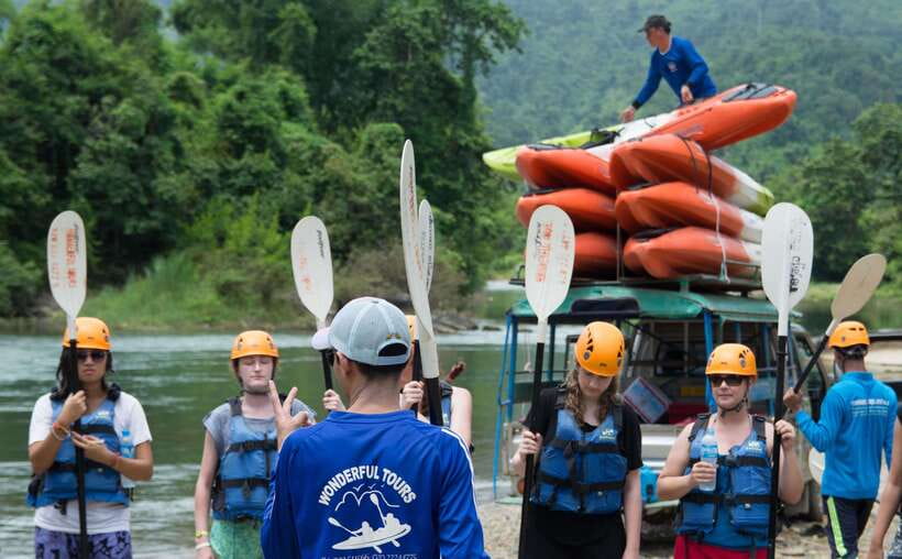 Vang Vieng: Kayaking & Cave Tubing with Zip Line/Blue Lagoon - Who should book this Vang Vieng adventure?