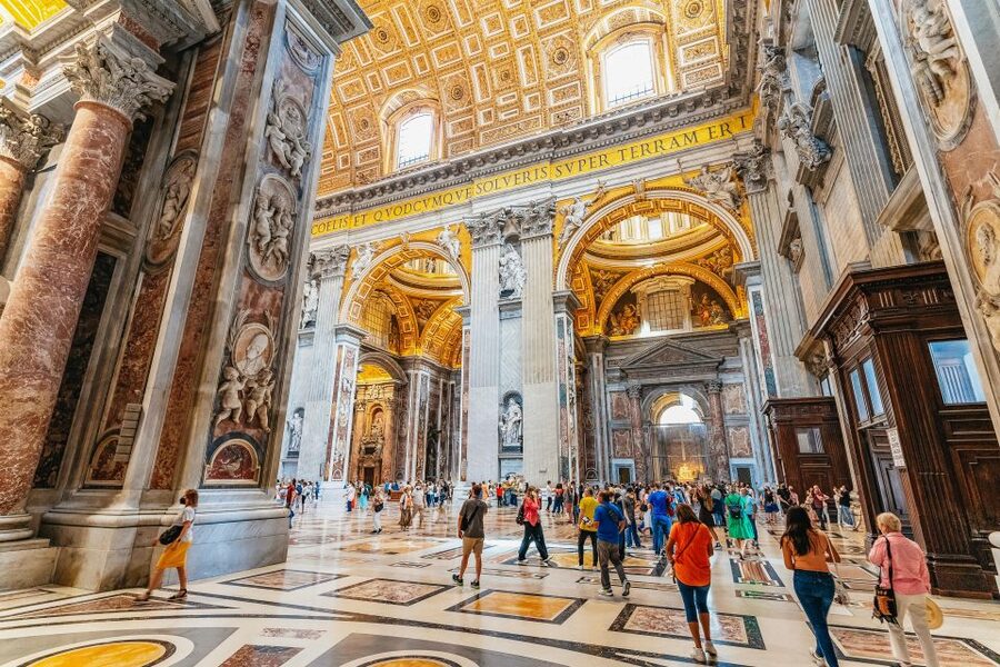 Vatican: St. Peter's Basilica, Square, Grottoes Guided Tour - St. Peter’s Square and Bernini’s colonnade