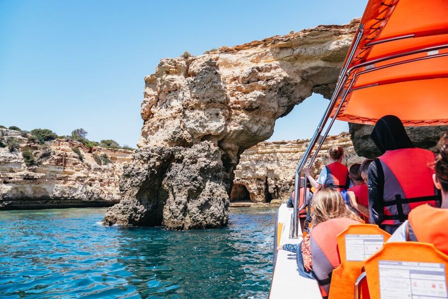 Vilamoura: Benagil Cave Boat Tour with Entry&Dolphin search - Who should book this Vilamoura boat tour?