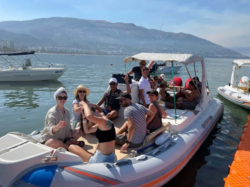 Vlore: Haxhi Ali Cave and Dafina Cave Speedboat Tour - Dafina Bay gives you the most time in the water
