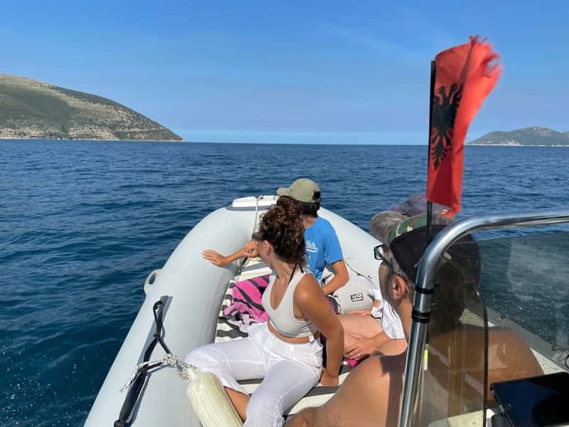 Vlore: Haxhi Ali Cave and Dafina Cave Speedboat Tour - What to pack for a rocky, sunny day