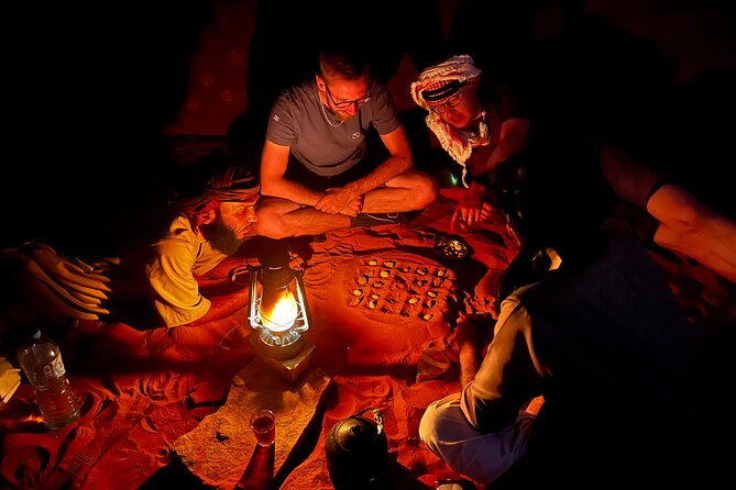 Wadi Rum Cave Camping with Jeep Tour - Sand boarding brings some play to the route