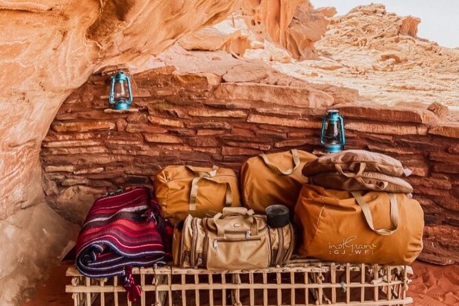 Wadi Rum Cave Camping with Jeep Tour - Um Alsamn Rock Bridge and Chicken Rock finish the circuit