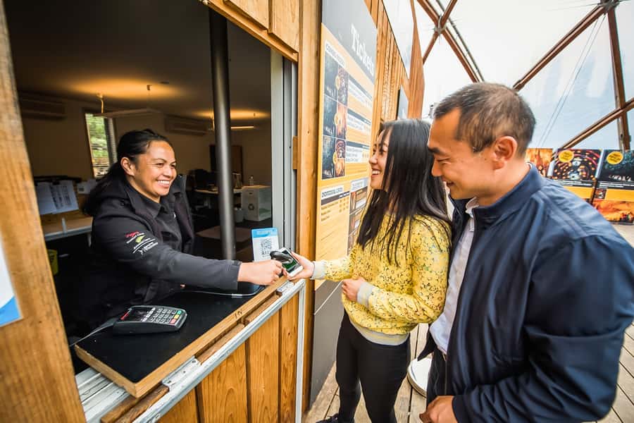 Waitomo: Glowworm Caves Guided Tour by Boat - Boarding the boat beneath the glowworms
