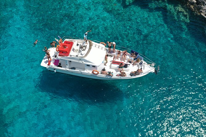 Zakynthos boat tour:Shipwreck& Local blue caves with 3 Swim Stops - How much value do you get for $36.30?