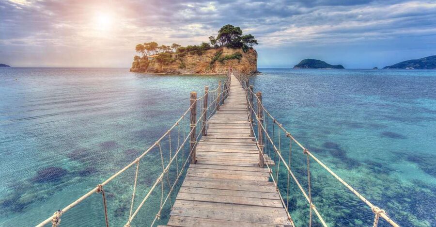 Zakynthos: Marathonisi, Cameo Island and Keri Caves Tour - Turtle waters in the National Marine Park